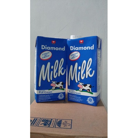 Susu Diamond Milk 1 Liter Susu Cair Susu UHT / Surabaya Murah