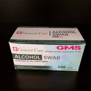 Alkohol Swab General Care Box isi 100 Pcs Tissue Alkohol 