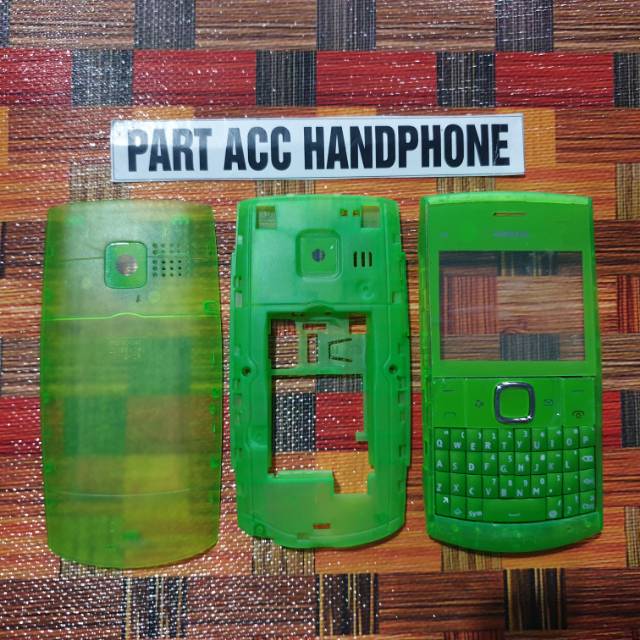 Casing nokia x2-01 transparan fullset