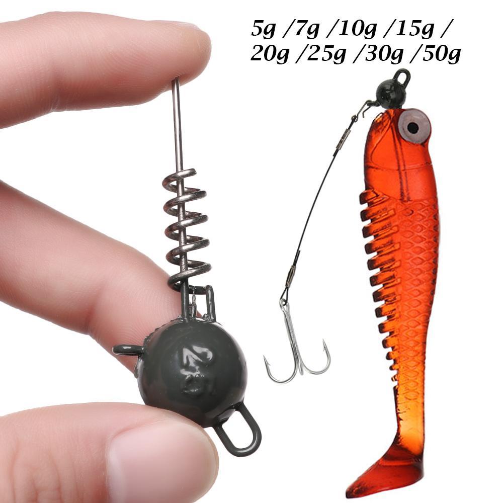 Chookyy 5g 7g 10g 15g 20g 25g 30g 50g Jig Head Sinkers Kualitas Tinggi Lembut Memikat Sambung Flexhead Baru