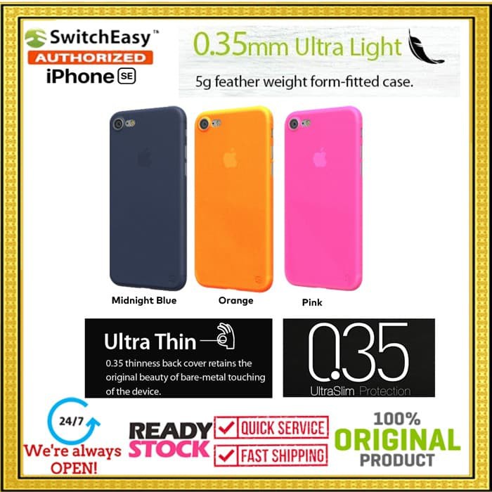 iPhone SE 2020 / 8 / 7 Case SWITCHEASY Ultra Thin 0.35mm (COLORS)