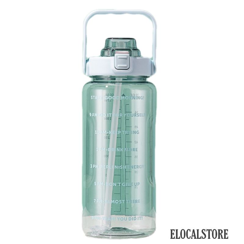 Botol Minum 2 Liter/Botol Minum Transparan/Botol Minum Bening Motivasi-1