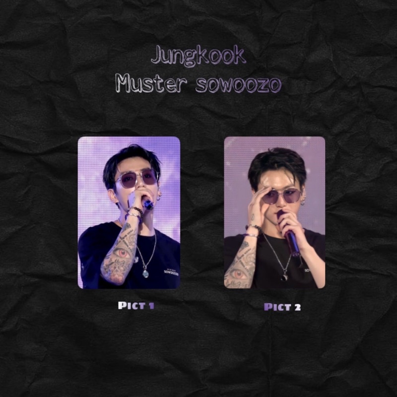 photocard pc lenticular holo jungkook muster sowoozo