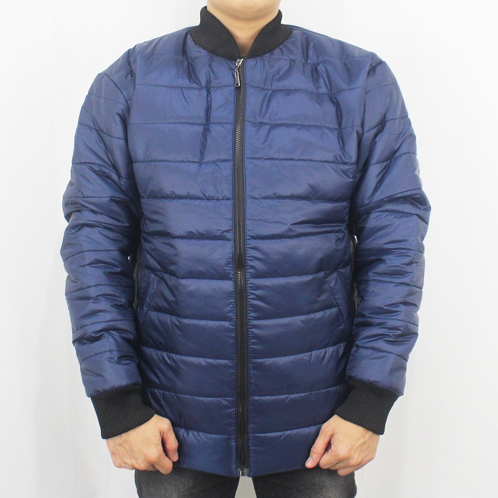 JAKET BOMBER PUFFER TEBAL PRIA - JAKET WINTER - JAKET PARASUT TEBAL - JAKET GUNUNG TEBAL PRIA NAVY