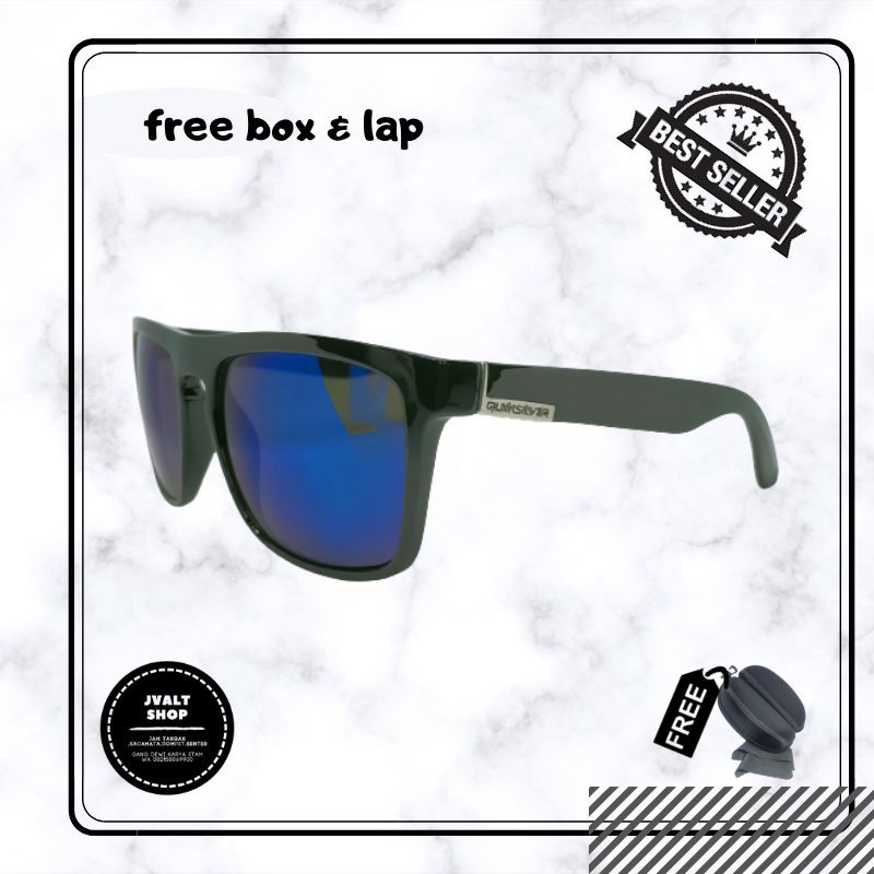 KACAMATA | KACAMATA QUIKSILVER | BIRU glossy | KACAMATA KEREN | KACAMATA GAUL