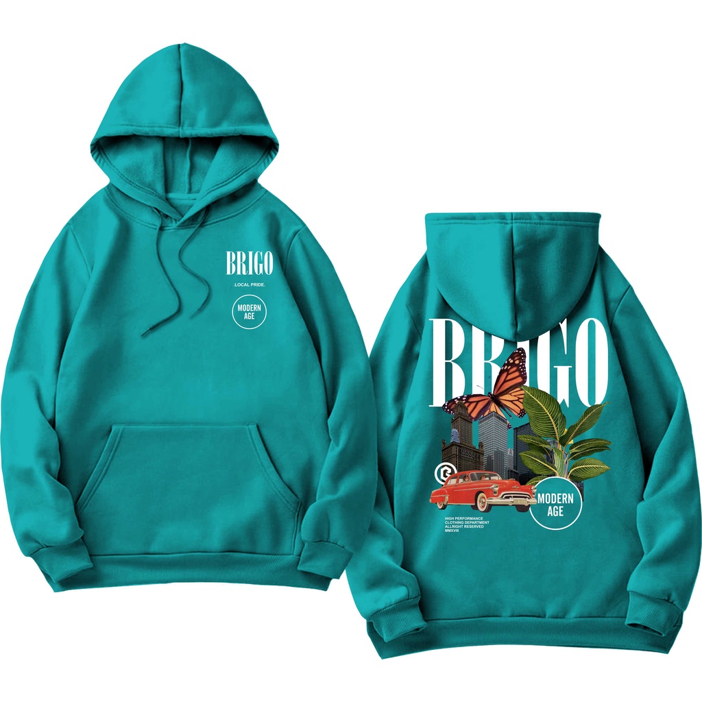 Sweater Hoodie BRIGO modern age Sablon DTF Fleece Cotton II BRIGO Jumper Hoodie modern age II M-XXL (Pria &amp; Wanita) Free stiker&amp;Gantungan Kunci