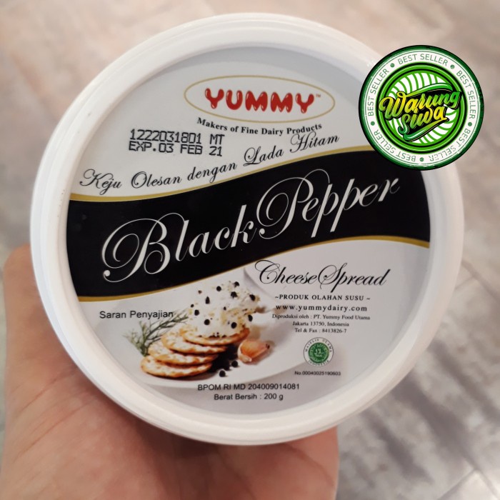 

yummy black pepper cheese 200 gram