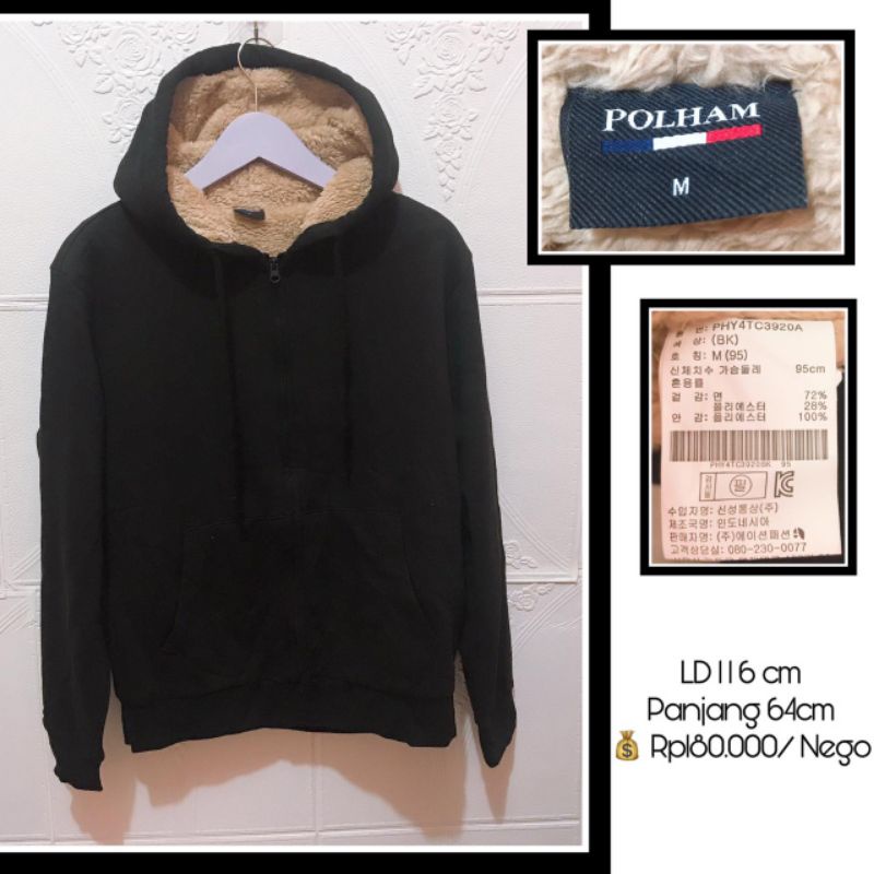 JAKET HOODIE ZIPPER SHERPA POLHAM