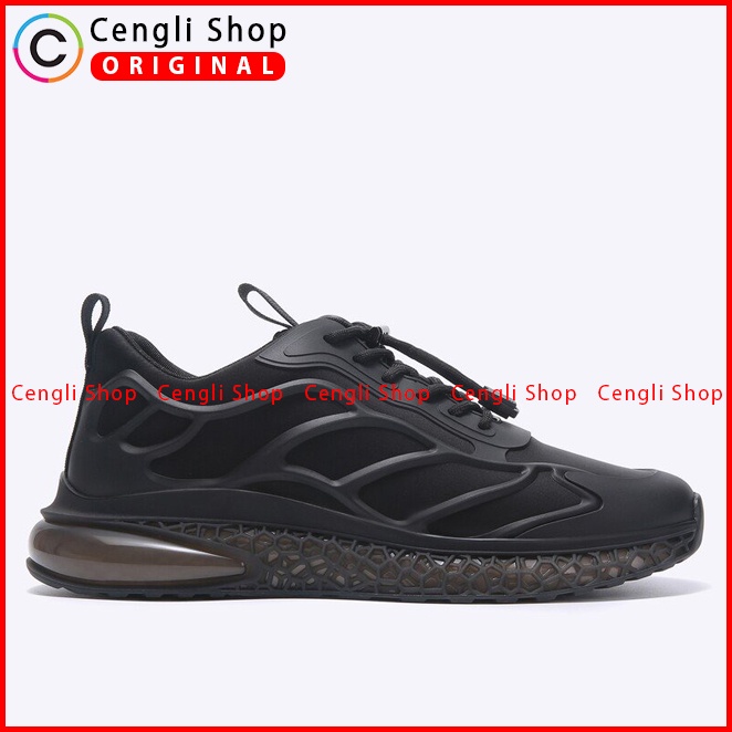 SEPATU SNEAKER EVERBEST PRIA ORIGINAL CASUAL KETS BRANDED HITAM EMB5