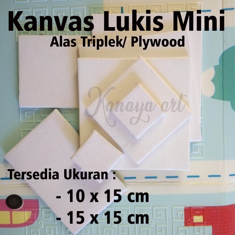 

Kanvas Kain Lukis Mini Kecil Alas triplek plywood 15 x 15 cm 10 x 15 cm