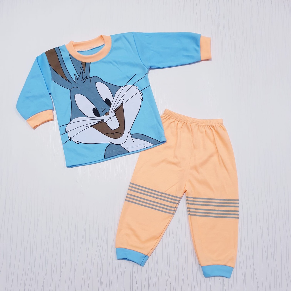 COD baby alica set pakaian tidur bayi / baju tidur anak / piyama bayi unisex