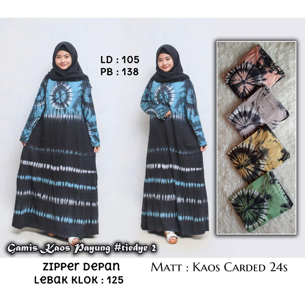  GAMIS  KAOS  JUMPUTAN GAMIS  TIEDYE GAMIS KAOS BUSUI Shopee  