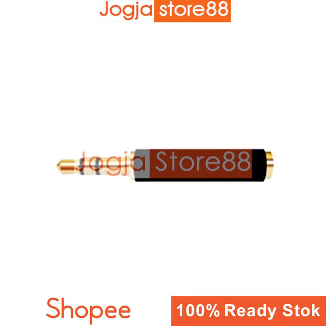 Jual Konverter Audio AUX 3.5mm 4 Pole to 3 Pole Male to Female Black Shopee Indonesia
