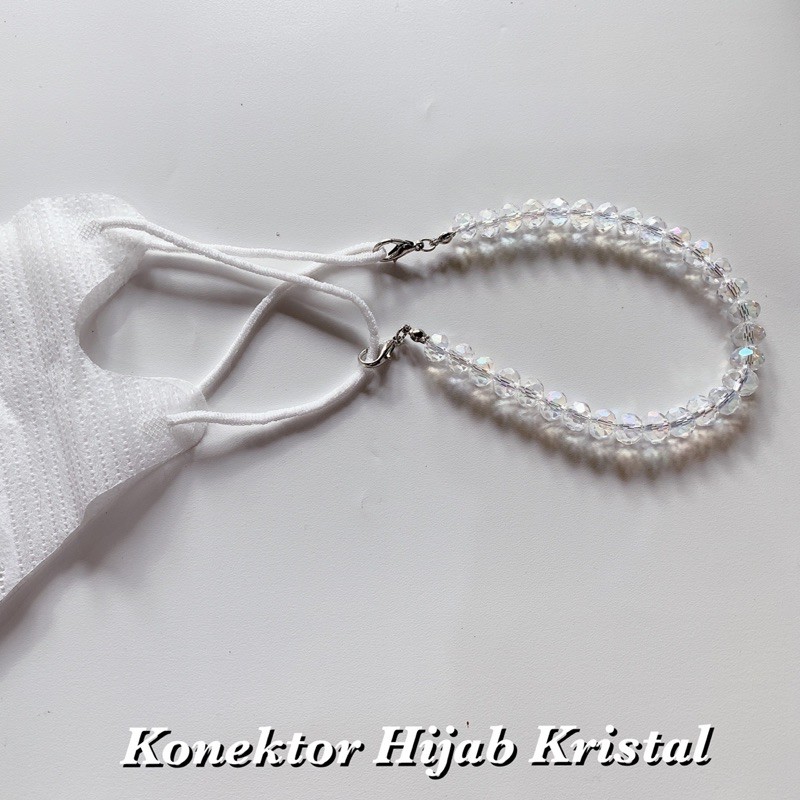 Konektor Hijab Kristal Mutiara