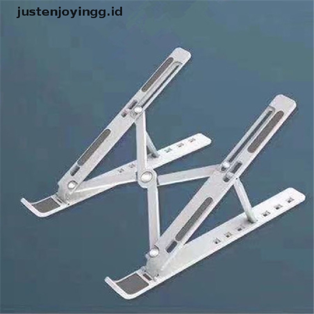 // justenjoyingg.id // Laptop Stand MacBook Pro Notebook Stand Foldable Aluminium Alloy Tablet Stand ~