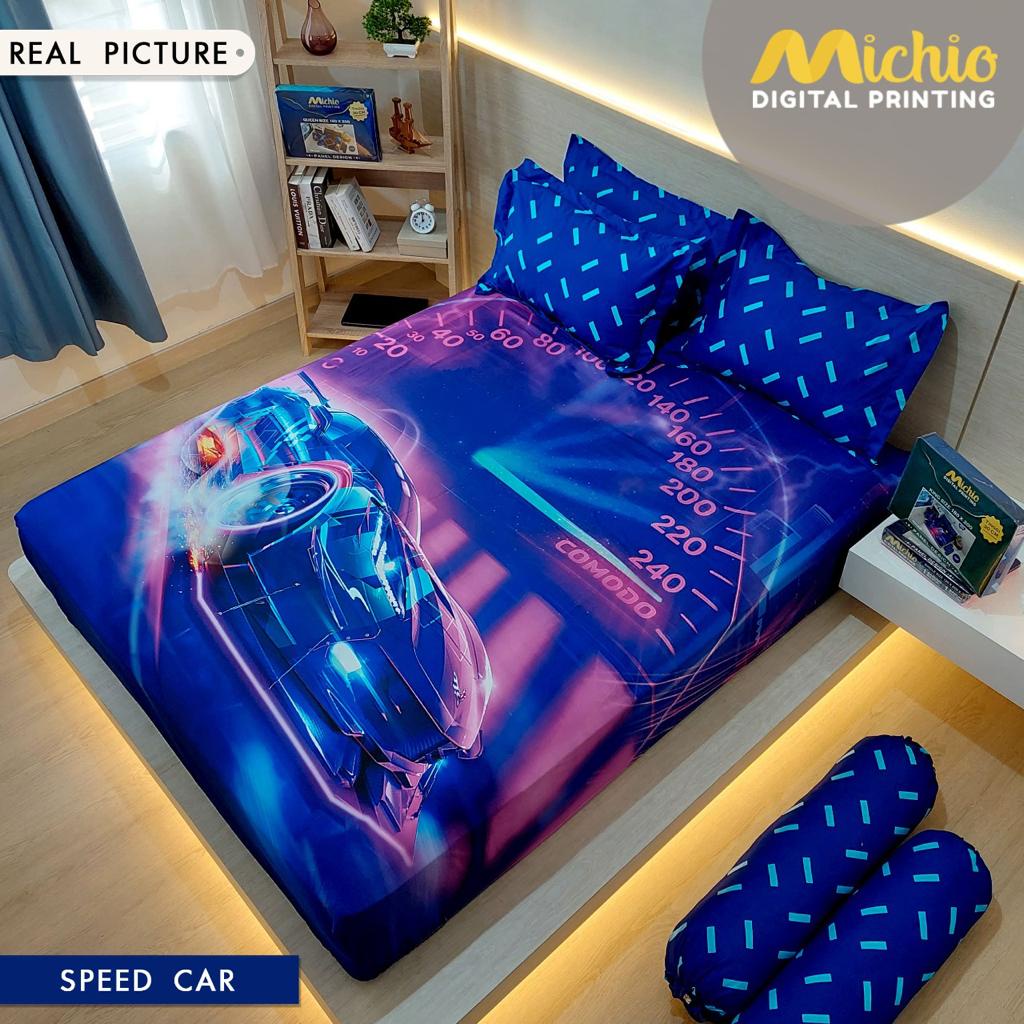 SPREI TINGGI 30 MOTIF PANEL EXCLUSIVE MICHIO Kualitas No 1 Shopee Ukuran 180x200x30 4bantal