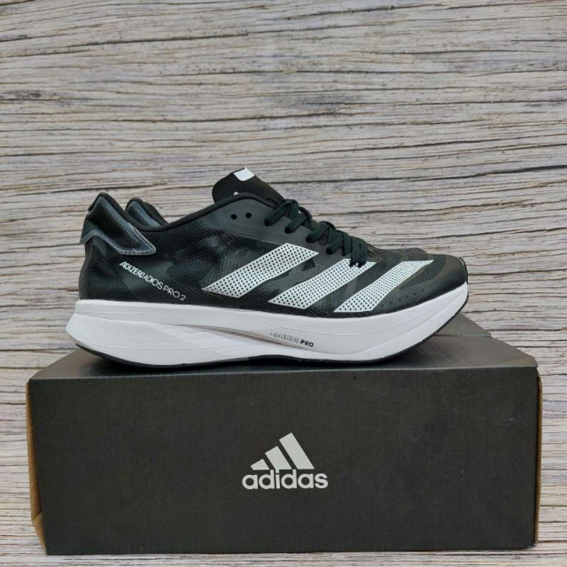 sepatu sneakers Adidas adizero adios pro 2 black white premium origanal high quality
