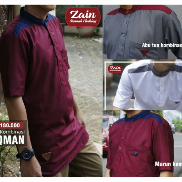 Zain Kurta Gamis Pakistan Luqman Warna Kombinasi