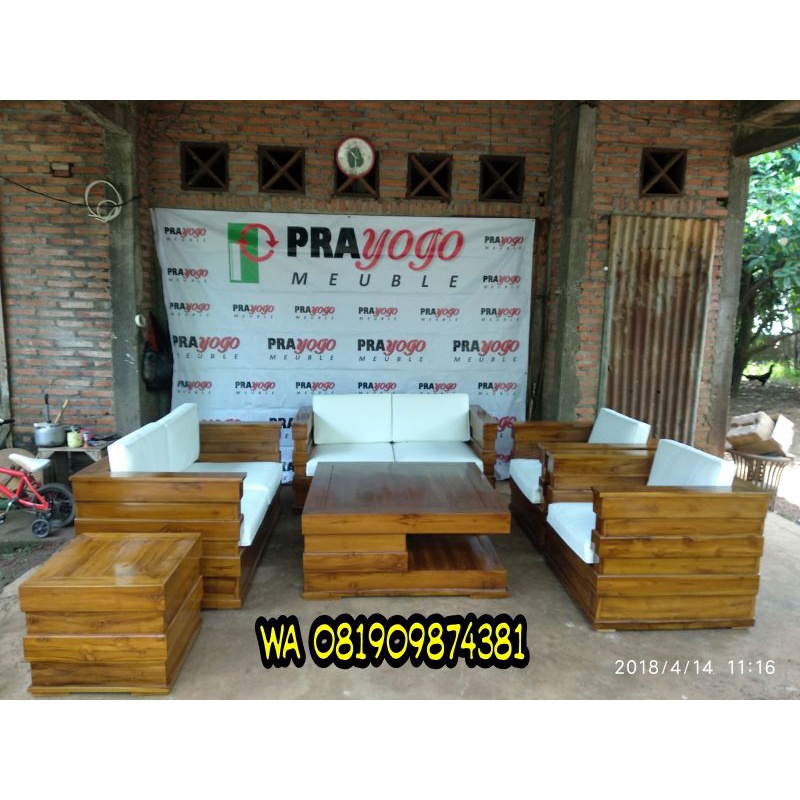 Kursi tamu box minimalis murah - kursi minimalis jumbo kayu jati - kursi tamu jati terbaru
