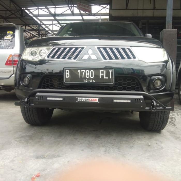 Tanduk bumper depan sevencode pajero sport model Cobra