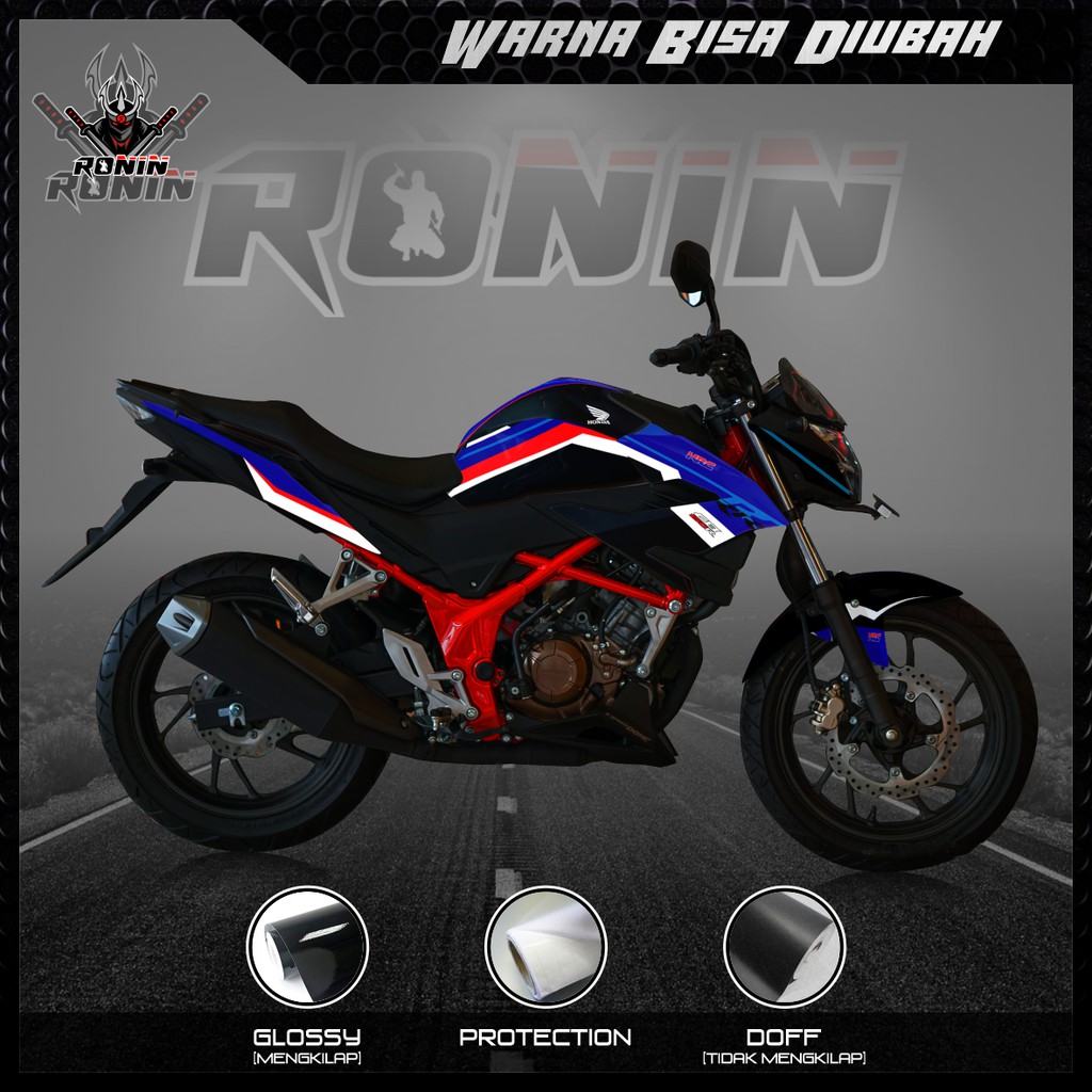 Sticker Decal CB 150R, CB 150R V3, New CB 150R, CB 150 R  (Motif CB RRR Black)