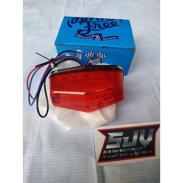 STOPLAMP /STOPAN CB BSA LED BORNFREE KACA MERAH TERMURAH