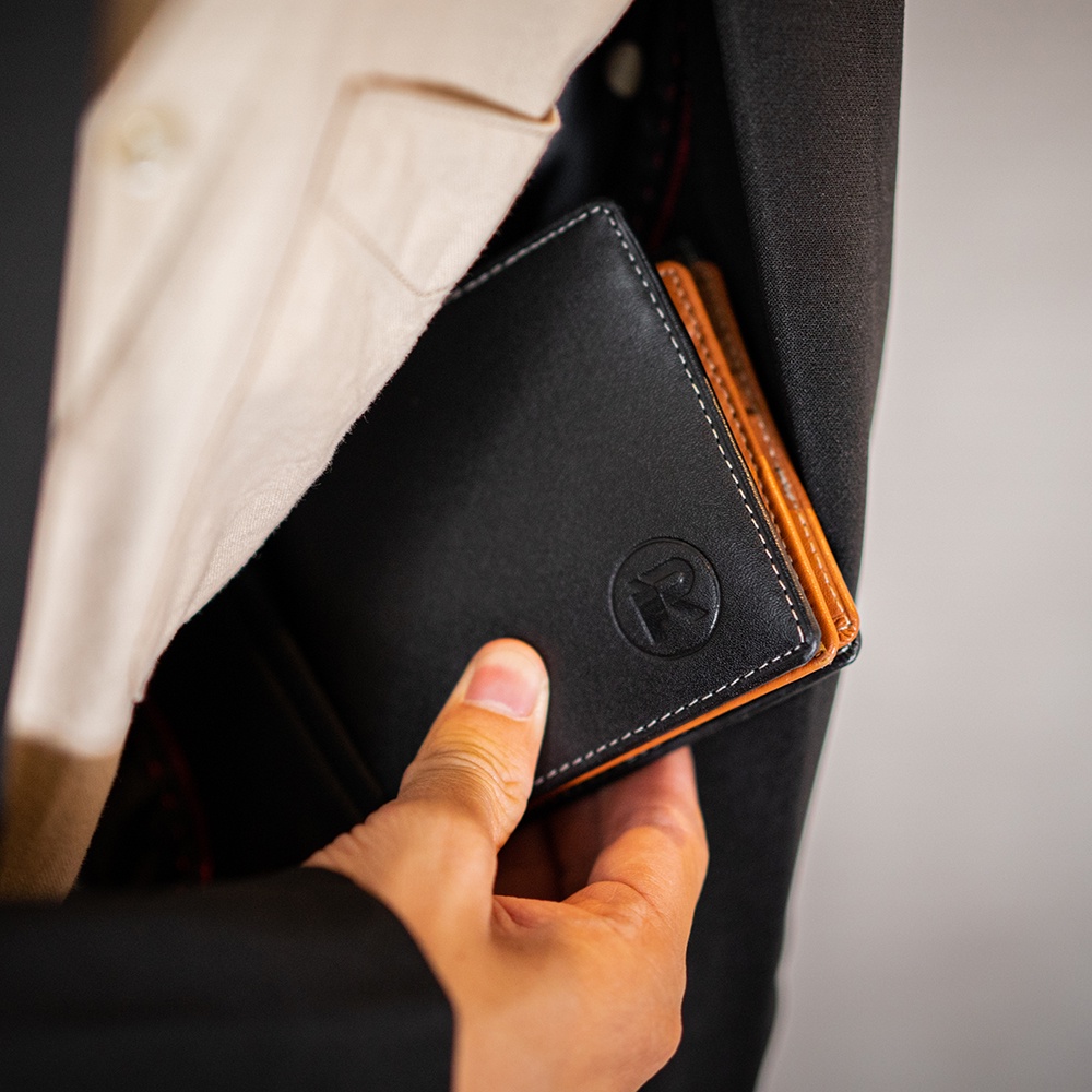 JFR Fashion Dompet Pria Bahan Kulit Asli JS-06 Tekstur Nafa Pori-7