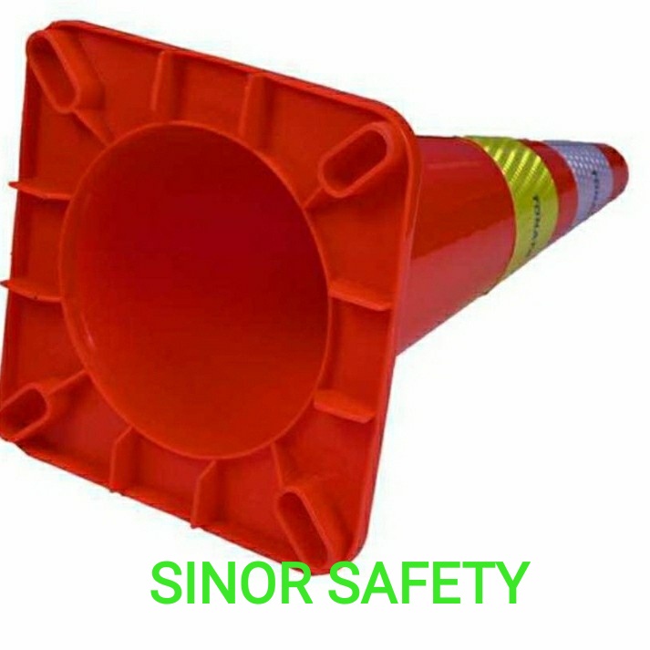 Traffic Cone 70 cm Lentur Kerucut Trafic Safety PVC ORANGE