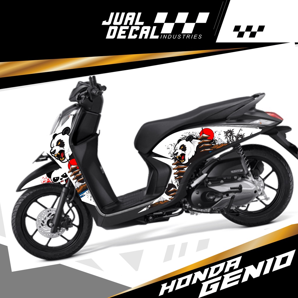Stiker Motor Honda Genio PANDA Striping Variasi Genio Custom Sticker Decal Honda Modifikasi Genio 20