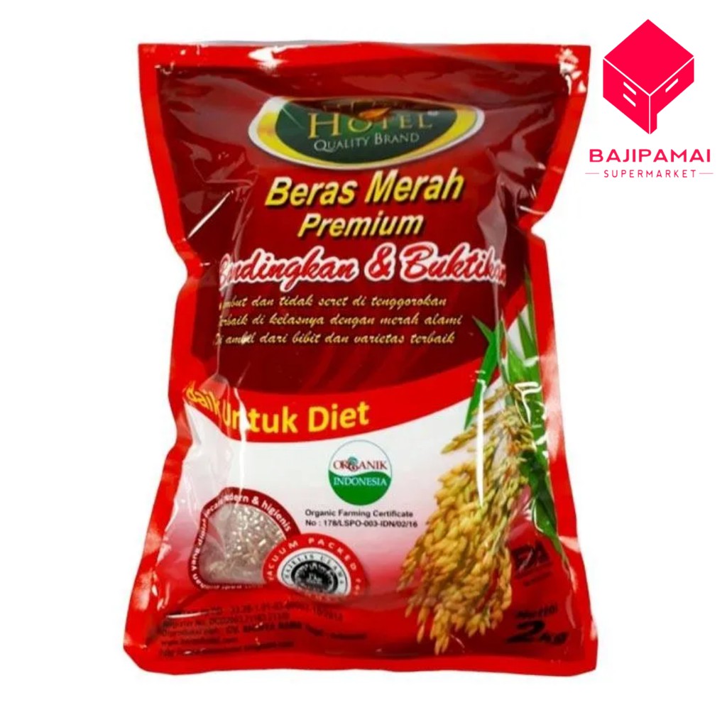 

HOTEL Beras Merah Organik Premium [2 kg]