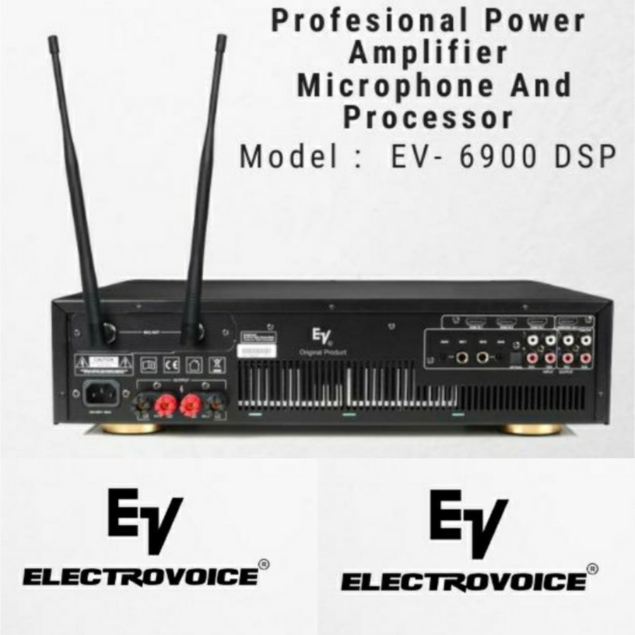 Profesional Power Amplifier Microphone EV - 6900 dsp And Processor Original Electrovoice