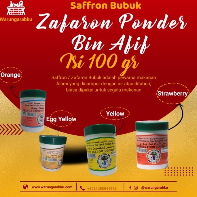 

((((()paling dicari] Zafaron Safron Bubuk ZAFARON Powder 100 gr Merk BIN AFIF Expired 2023