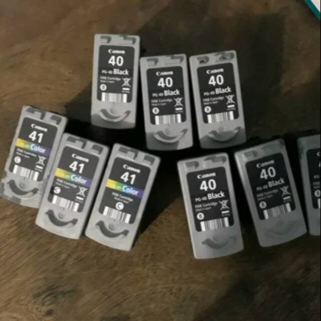 Cartridge bekas canon 40 41 830 831 black color kering belum pernah refil