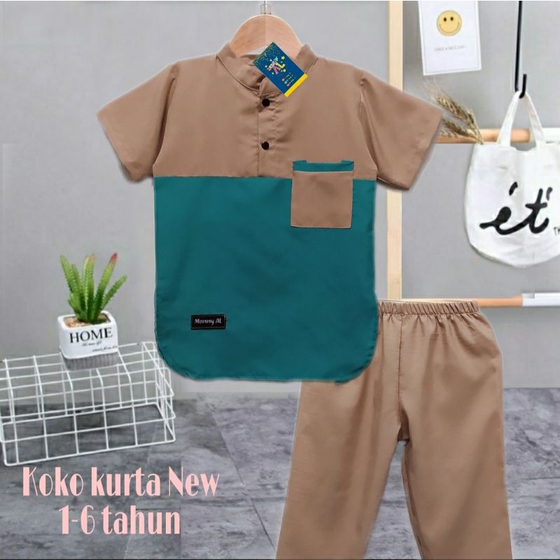 STELAN BAJU KOKO ANAK KURTA 1-5 Tahun/Baju koko anak laki laki/Baju koko anak/Baju koko anak laki laki setelan/Baju koko anak laki laki 1 tahun/Baju koko anak laki laki 3 tahun/Baju koko anak laki laki 2 tahun/Baju Kok Anak Laki/Set koko anak laki laki