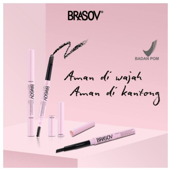 ^ KYRA ^ Brasov Eyeliner Matic Putar dan Pensil Eyebrow Auto Matic