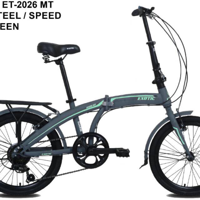 Sepeda Lipat Exotic 2026 MT BEARINGS 7speed Folding bike URBAN NEW STYLE Bonus Botol Minum