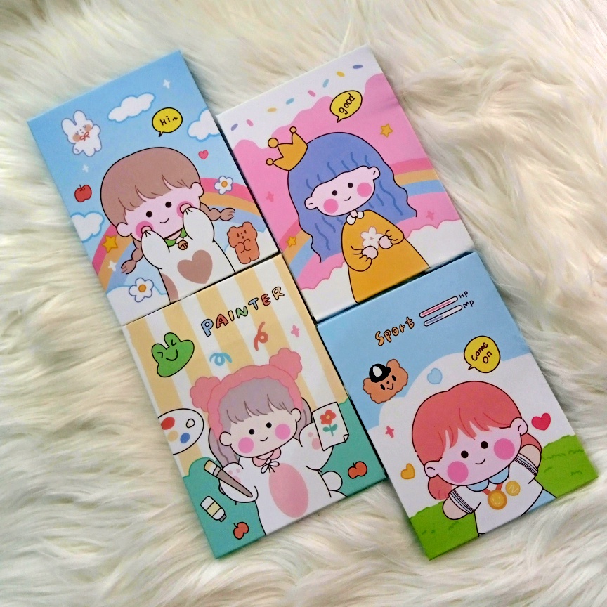 Cermin Lipat Kotak Kaca Lipat Karakter-Cermin Kecil