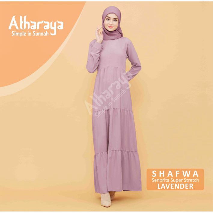 Dress Terbaru SHAFWA Ruffle Gamis Kekinian Gamis Terbaru Premium By Atharaya