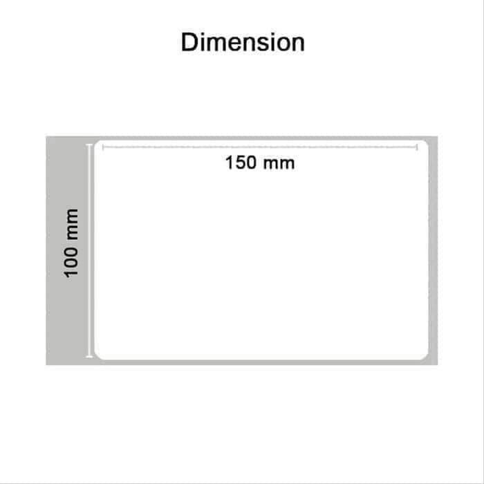 

Termal | Label Barcode A 6100 X 150 Mm Kertas Sticker Direct Thermal 100X150 A6