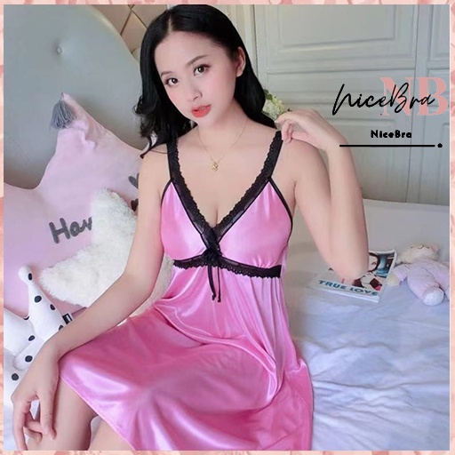 Nicebra Baju Tidur Wanita Import Setelan Lingerie Tanpa Lengan 4001