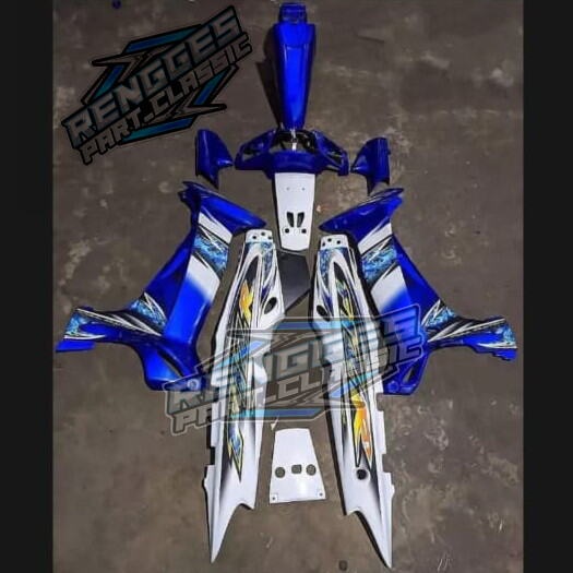 COVER BODY FIZ R FULLSET BOX FIZR FULL SET BIRU PUTIH 2005