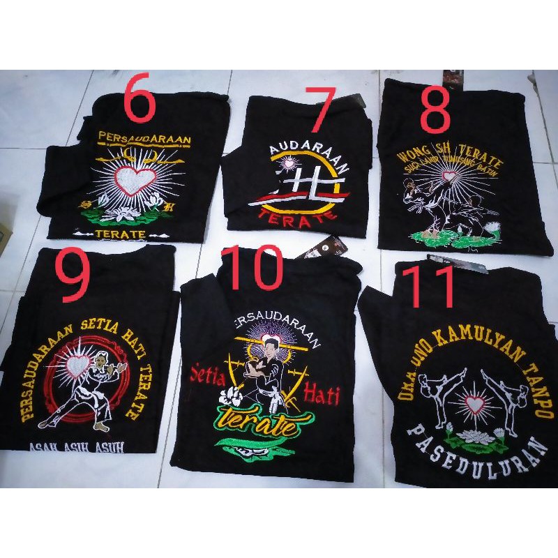 kaos PSHT panjang kaos PSHT bordir