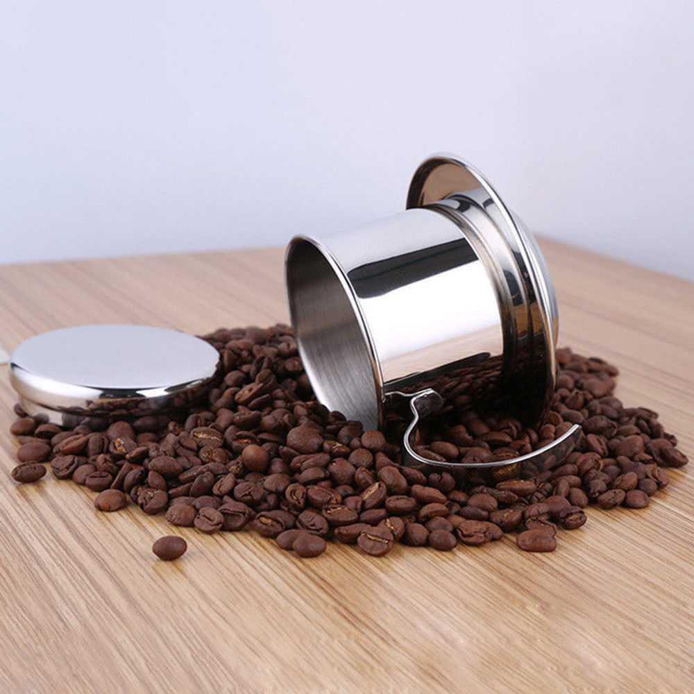 OneTwoCups Filter Saring Kopi Coffee Drip Pot Stainless Steel [100ml]