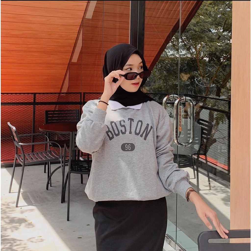 boston kerah sweater