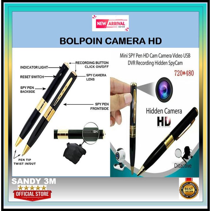 Pulpen Kamera - Spy Cam - Kamera Pengintai Bentuk Pulpen