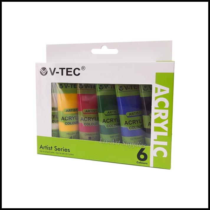 

V-Tec Acrylic Color Set 6 Warna X 35Ml / Cat Akrilik Vt-635