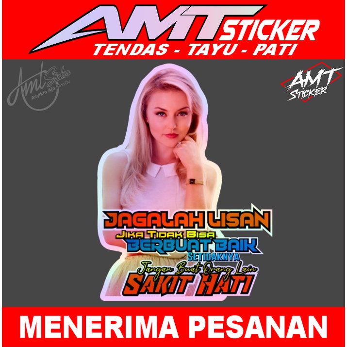 stiker cewek hologram - stiker variasi hologram - stiker mobil - stiker truk - gambar bisa request