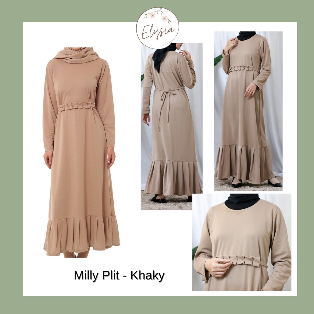 Milly Plit Dress - Gaun/Gamis Muslim Wanita