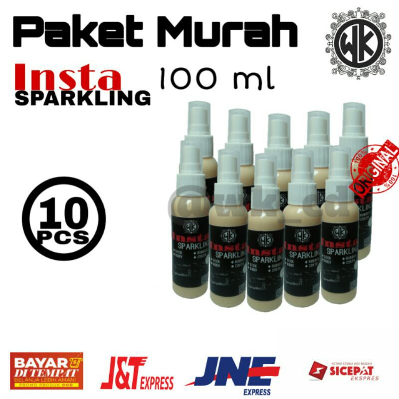 PAKET Pengkilap insta sparkling 100ml 10pcs