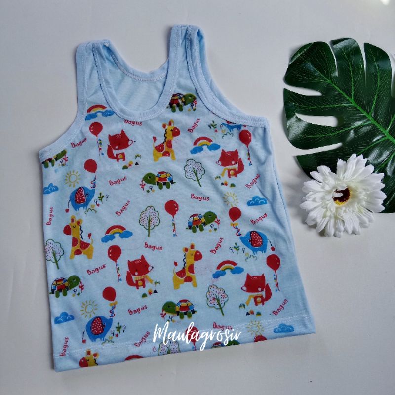 Lusinan 12 PCS Kaos Kutung Anak Motif Unisex